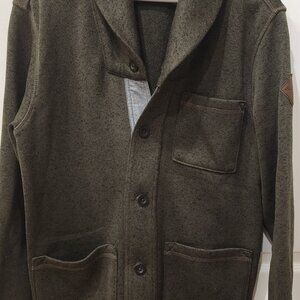 Eddie Bauer Green Cardigan Small